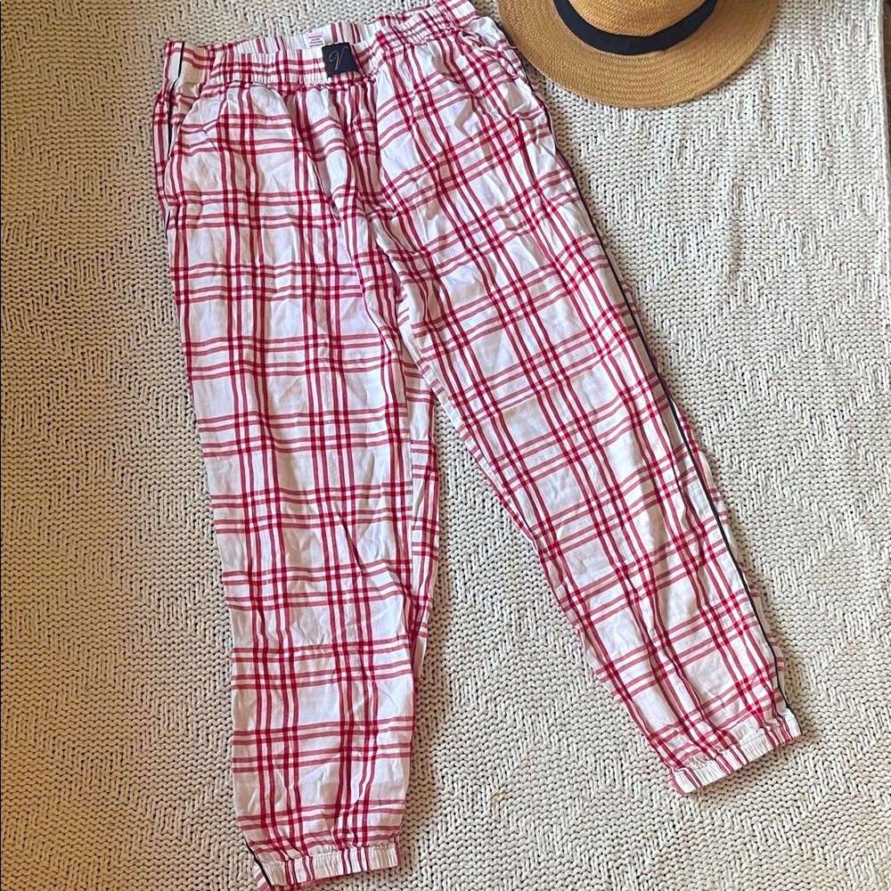 Victoria’s Secret Red Plaid Flannel Pajama Pants Size S Cozy Lounge Sleepwear